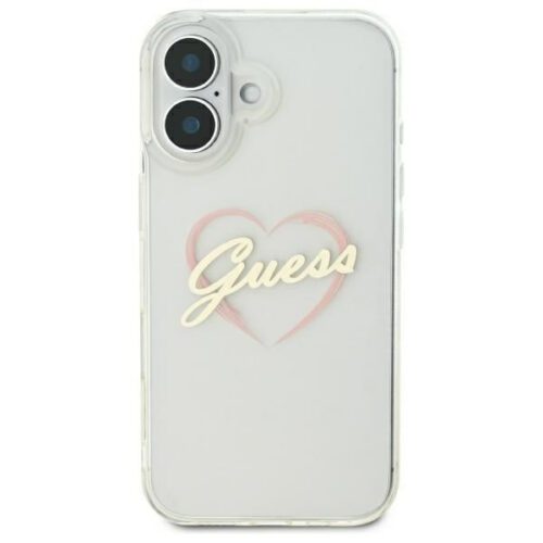Guess GUHCP16MHCHGSPT IML Heart keménytok iPhone 16 plus - átlátszó - Image 2
