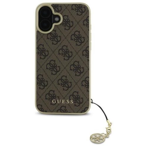 Guess GUHCP16SGF4GBR 4G Charms Collection keménytok iPhone 16 - barna - Image 2