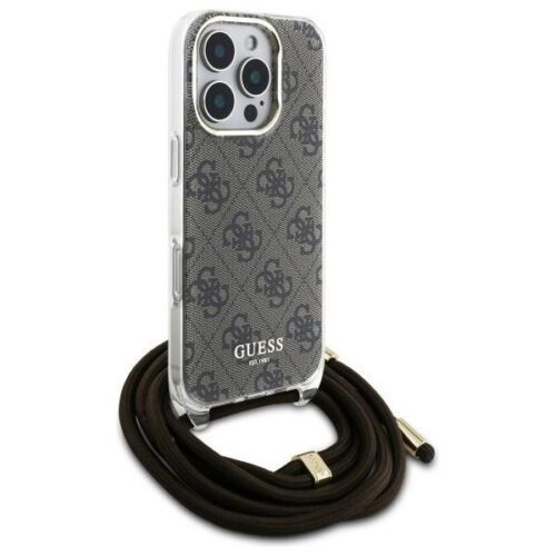 Guess GUHCP16XHC4SEW Crossbody Cord 4G Print keménytok iPhone 16 Pro Max - barna - Image 2