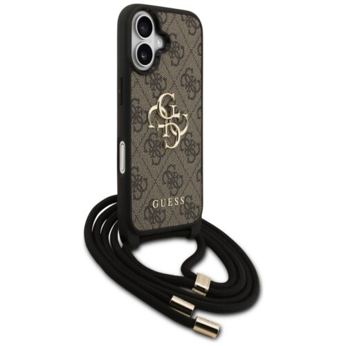 Guess GUHCP17SP4GMGCRW 4G Big Logo Cord Stap Crossbody nyakpántos tok iPhone 17 - barna - Image 2