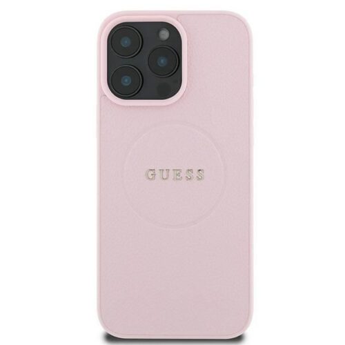 Guess GUHMP15XPGHSMMP Grained Ring MagSafe keménytok iPhone 15 Pro Max - rózsaszín - Image 2