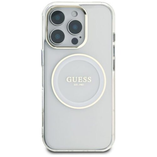 Guess GUHMP16LHTDRCEDH IML Metal Colored Circle Classic Logo MagSafe-kompatibilis tok iPhone 16 Pro - fehér - Image 2