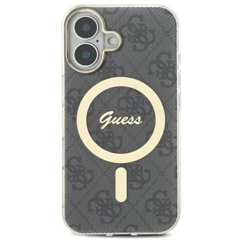 Guess GUHMP16MH4STK IML 4G MagSafe-kompatibilis keménytok iPhone 16 Plus - fekete - Image 2