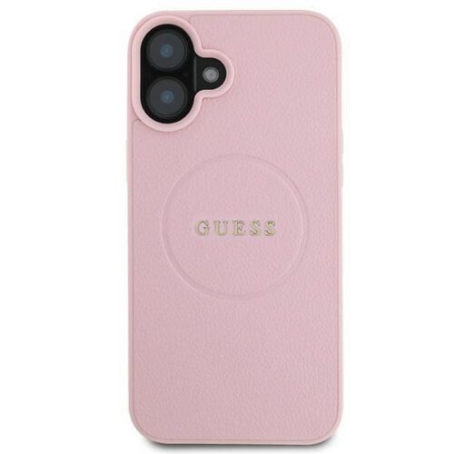 Guess GUHMP16MPGHSMMP Grained Gold Ring MagSafe keménytok iPhone 16 Plus - rózsaszín - Image 2