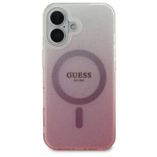 Guess GUHMP16SHGRCELP IML Glitter Gradient MagSafe keménytok iPhone 16 - rózsaszín - Image 2