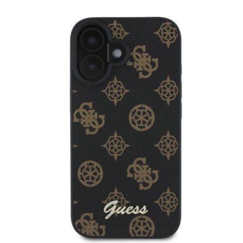 Guess GUHMP16SPGPYSK Peony Script MagSafe keménytok iPhone 16 - fekete - Image 2