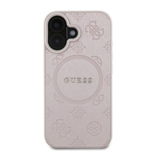 Guess GUHMP16SPSAPSMEP MagSafe Safiano Peony Classic Logo keménytok iPhone 16 - rózsaszín - Image 2