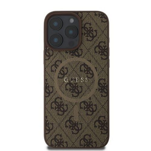 Guess GUHMP16XG4GFRW 4G Ring Classic Logo MagSafe keménytok iPhone 16 Pro Max - barna - Image 2