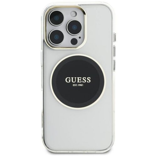 Guess GUHMP16XHTDRCEDK IML Metal Colored Circle Classic Logo MagSafe-kompatibilis tok iPhone 16 Pro Max - fekete - Image 2