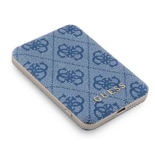 Guess GUPB5FP4EMGB 4G Leather Metal Logo MagSafe powerbank 15W 5000mAh - kék - Image 2