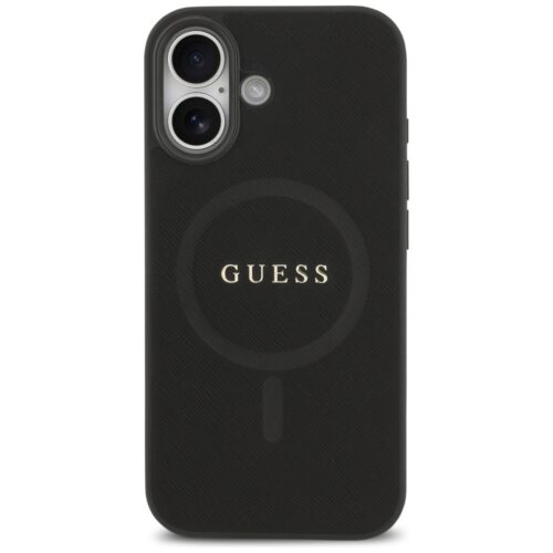 Guess Saffiano klasszikus logós MagSafe tok iPhone 17 Fekete - Image 2
