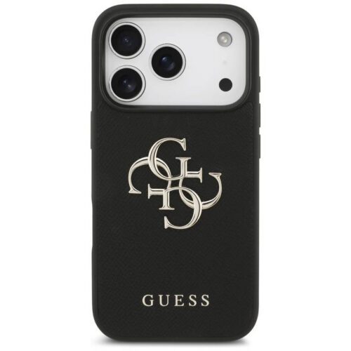 Guess szemcsés Big 4G & Classic Logo tok iPhone 17 Pro fekete - Image 2