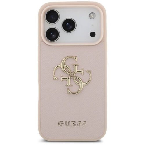 Guess szemcsés Big 4G & Classic Logo tok iPhone 17 Pro rózsaszínhez - Image 2