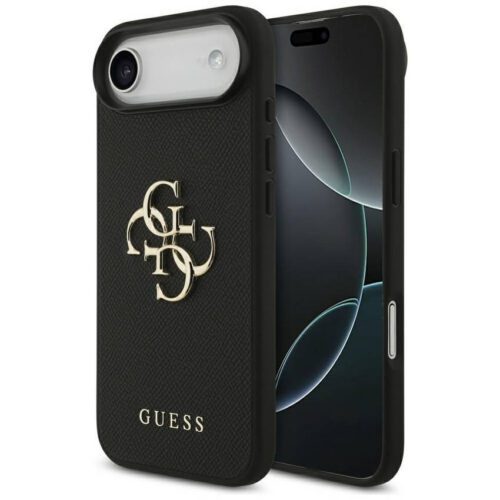 Guess szemcsés Big 4G & Classic Logo tok iPhone Air fekete