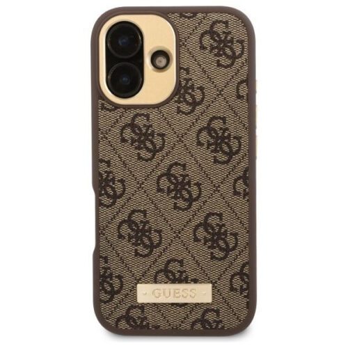 GuessGUHMP16MU4GPRW 4G Logo Plate MagSafe keménytok iPhone 16 Plus - barna - Image 2