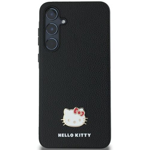 Hello Kitty HKHCSA55PGHDLMK Metal Logo Kitty Head keménytok Samsung Galaxy A55 - fekete - Image 2