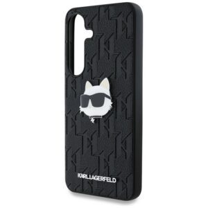 KARL LAGERFELD LEATHER MONOGRAM PIN LOGO CHOUPETTE HEAD szilikon telefonvédő (ütésállóság