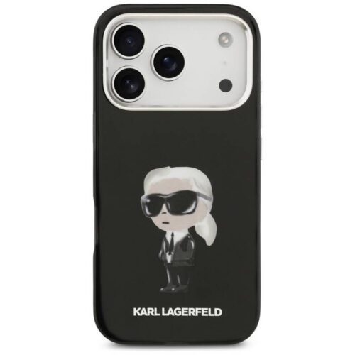 Karl Lagerfeld IML Aquarelle Karl & Logo Karl & Logo MagSafe tok iPhone 17 Pro-hoz Fekete - Image 2