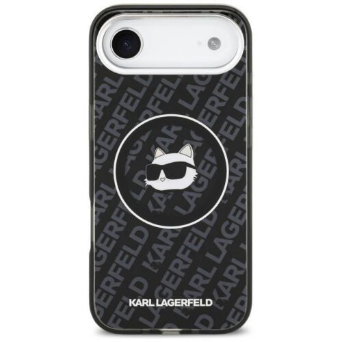 Karl Lagerfeld IML Choupette fej logó MagSafe tok iPhone Airhez Fekete - Image 2