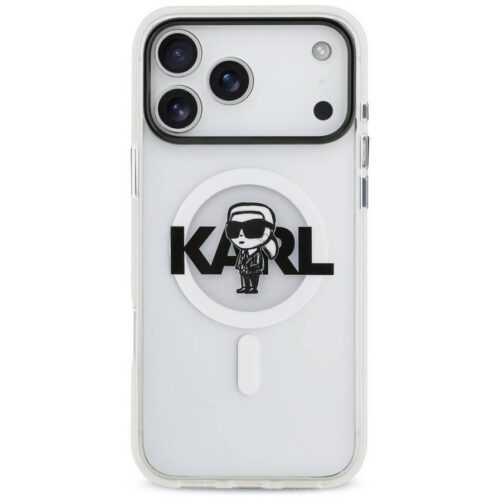 Karl Lagerfeld IML Karl Sketch Logo MagSafe tok iPhone 17 Pro Max számára Tiszta - Image 2