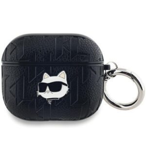 Karl Lagerfeld KLA3PGCHPK Monogram Choupette Head tok AirPods 3 - fekete
