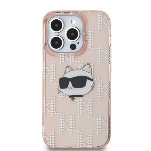 Karl Lagerfeld KLHCP14LHKLPCHP IML Choupette Head & Monogram tok iPhone 14 Pro - rózsaszín - Image 2