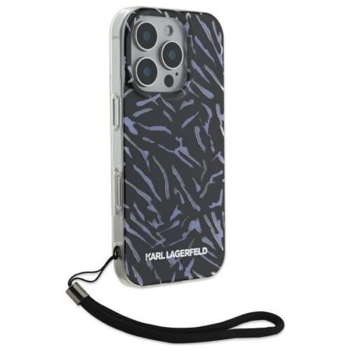 Karl Lagerfeld KLHCP16LHZBPKCCU Zebra With Cord tok iPhone 16 Pro - lila - Image 2