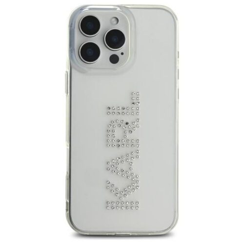 Karl Lagerfeld KLHCP16XHKLSTDCT IML Rhinestones Logo tok iPhone 16 Pro Max - átlátszó - Image 2