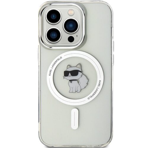 Karl Lagerfeld KLHMP13XHFCCNOT IML Choupette MagSafe-kompatibilis tok iPhone 13 Pro Max - átlátszó - Image 2