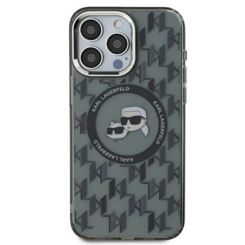 Karl Lagerfeld KLHMP15XHMCKMHK IML Monogram Karl&Choupette Head MagSafe tok iPhone 15 Pro Max - fekete - Image 2