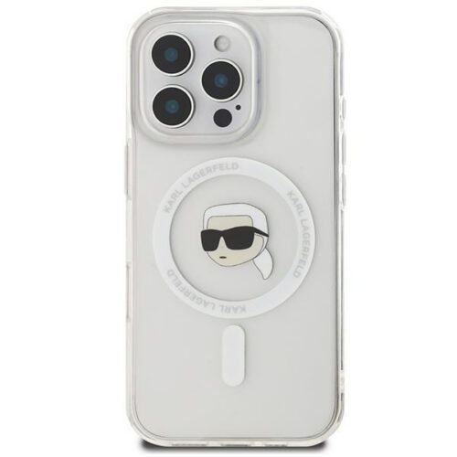 Karl Lagerfeld KLHMP16LHLSKIH IML Metal Karl Head MagSafe keménytok iPhone 16 Pro - fehér - Image 2