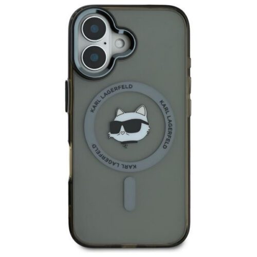 Karl Lagerfeld KLHMP16MHLSCHK IML Metal Choupette Head MagSafe keménytok iPhone 16 Plus - fekete - Image 2