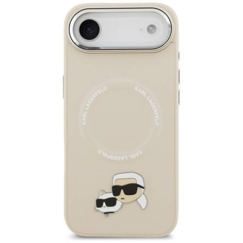 Karl Lagerfeld Karl & Choupette Pins MagSafe tok iPhone Air bézs színűre - Image 2