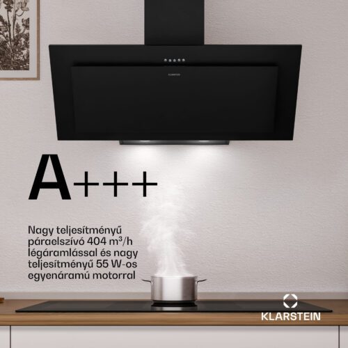 Klarstein Athena ferde páraelszívó | kivezetéses és keringtetett üzemmód | 404 m³/h | 56 W | 90 cm - Image 2