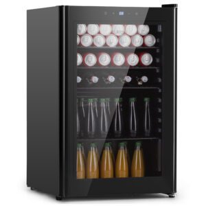 Klarstein Beercave 115 Hűtőszekrény 115 ltr 4 polc Háromszorosan szigetelt üvegajtó Érintős