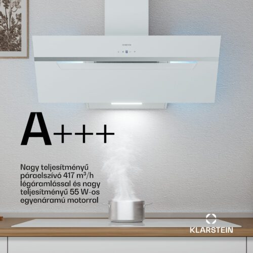 Klarstein BigBite ferde páraelszívó | elszívó és keringtető üzemmód | biztonsági üveg | 417m³/h | 90cm - Image 2