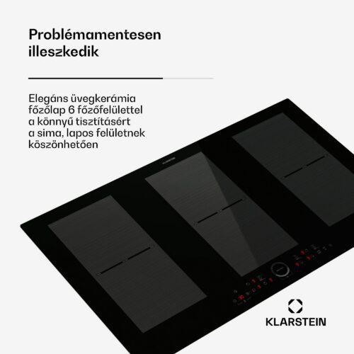 Klarstein Delicatessa 90 Full Flex beépített indukciós főzőlap 6 zóna 10 500 W önellátó - Image 2