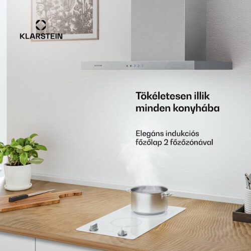 Klarstein Kochheld indukciós főzőlap | Elegáns és erőteljes | 2 főzőzóna | 3500 W | 30 cm - Image 2