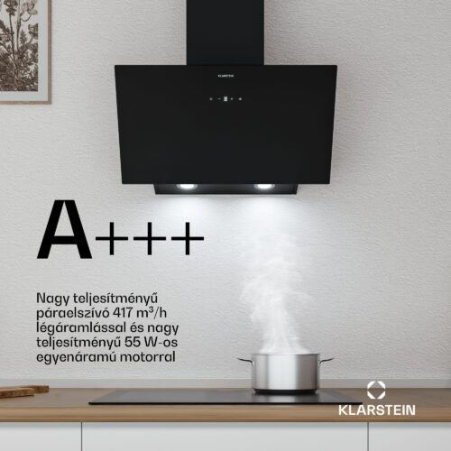 Klarstein Laurel ferde páraelszívó | elszívó és keringtető üzemmód | biztonsági üveg | 417m³/h | 60cm - Image 2