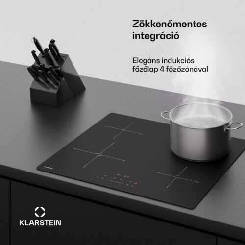 Klarstein PowerGlide indukciós főzőlap | karcálló felület | 4 főzőzóna | 7400 W | 60 cm - Image 2