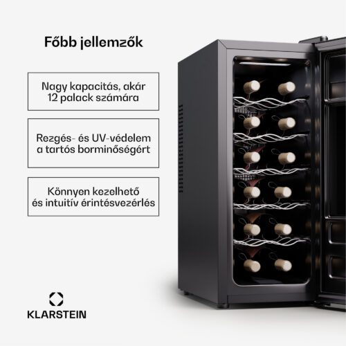 30 l / 12 palack 8-18 °C Érintős