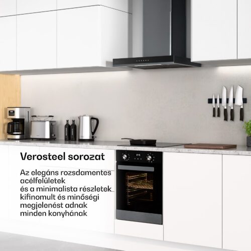 Klarstein Verosteel beépített sütő | 45 cm | 49 l A energiaosztály | 2000 W | fekete - Image 2