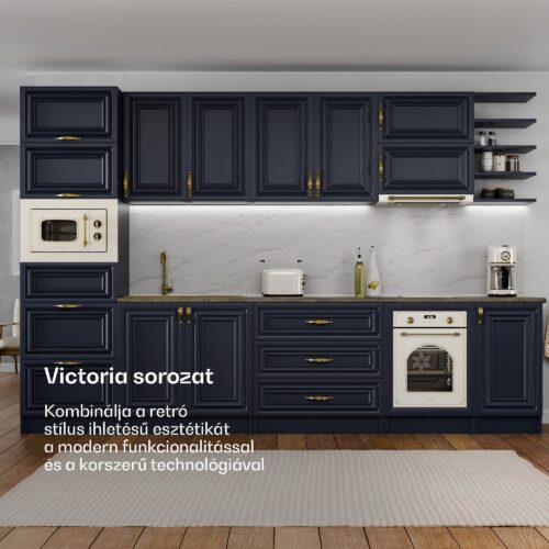 Klarstein Victoria beépített sütő 45 cm 49 l krémszín - Image 2