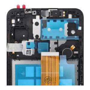 LCD kijelző kerettel Samsung Galaxy M12 [OEM] - ALKATRÉSZ!