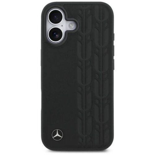 Mercedes Leather Laurel Leaves MagSafe tok iPhone 17 Fekete - Image 2