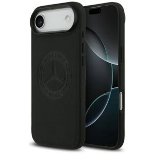 Mercedes Leather Vintage Logo MagSafe tok iPhone Air fekete bőrhöz