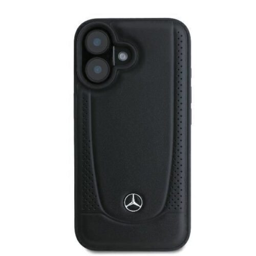 Mercedes MEHCP16SARMBK Leather Urban keménytok iPhone 16 - fekete - Image 2