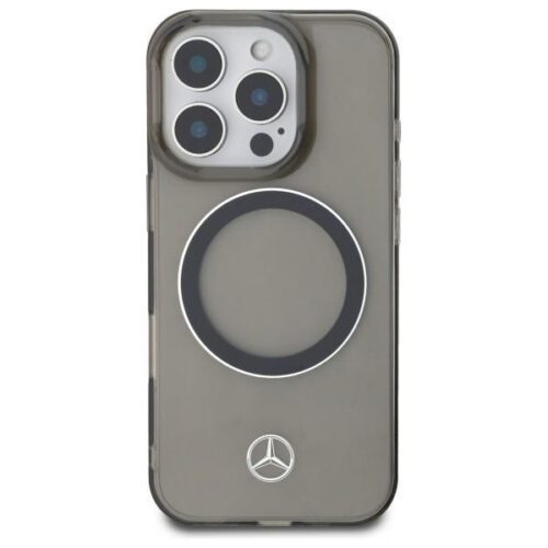 Mercedes MEHMP16L23HUOSK Silver Ring MagSafe-kompatibilis keménytok iPhone 16 Pro - fekete - Image 2