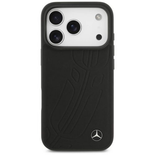 Mercedes bőr nagy Laurel Leave MagSafe tok iPhone 17 Pro fekete - Image 2