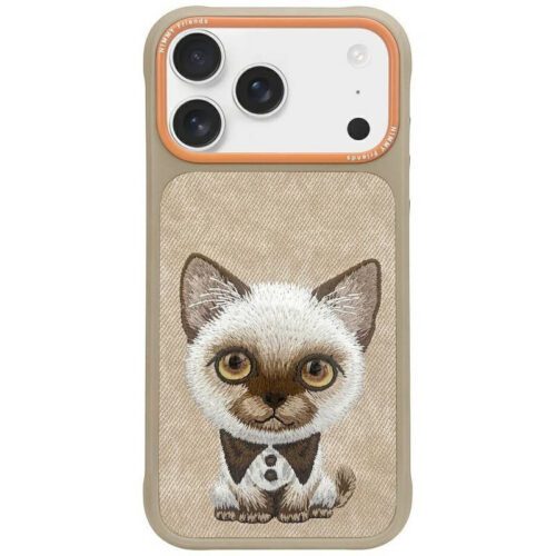 Nimmy Big Eyed Pet 2.0 Cat tok iPhone 17 Pro - bézs